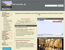 Tablet Screenshot of parrocchiadimeschio.it